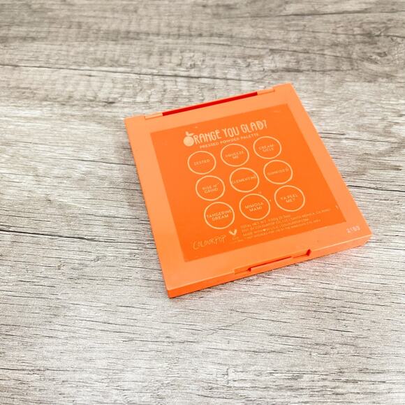 Colourpop Orange You Glad? Pressed Powder 9 Pan Eyeshadow Palette 0.3oz - Picture 3 of 4